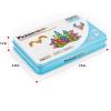 imagePicassoTiles 40pc Nano Mini Magnetic Tile Construction Building Blocks Travel Toy Set with Storage Case STEM Educational Fun Learning Magnet Tiles Stacking Toys for Toddlers Girls Boys Ages 3 PN01Mini 40pcs With Case