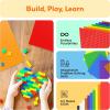imagePicassoTiles Brick Baseplate Classic Building Block Foundation Kit 20 Pack 10quotx10quot Platform Multi Color Bricks Stud Blocks Compatible with All Major Brands STEM Construction Set Kids Ages 3 PBS0220 Pack 10x10 Platform Multi Color Bricks
