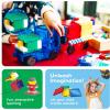 imagePicassoTiles Brick Baseplate Classic Building Block Foundation Kit 20 Pack 10quotx10quot Platform Multi Color Bricks Stud Blocks Compatible with All Major Brands STEM Construction Set Kids Ages 3 PBS0212pcs Socket02