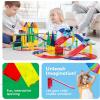 imagePicassoTiles Magnetic Tiles Race Car Track Kit Parking Garage Expansion Pack with 2 Cars Magnet Tile Building Blocks Educational Toy Learning Kit Pretend Play Construction Set Kids Child Ages 3 PTR076 Pcs Race Track Ramp