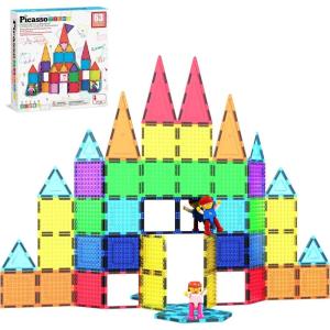 imagePicassoTiles Brick Baseplate Classic Building Block Foundation Kit 20 Pack 10quotx10quot Platform Multi Color Bricks Stud Blocks Compatible with All Major Brands STEM Construction Set Kids Ages 3 PBS0263pcs With 2 Character