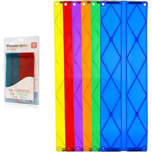 imagePicassoTiles Magnetic Tiles Race Car Track Kit Parking Garage Expansion Pack with 2 Cars Magnet Tile Building Blocks Educational Toy Learning Kit Pretend Play Construction Set Kids Child Ages 3 PTR076 Pcs Race Track Ramp