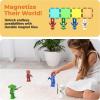 imagePicasso Toys Magnetic Action Figures Character Law Enforcement for Construction Building Block Tiles Toy Set Magnet Expansion Variety Pack Educational STEM Learning Kit Pretend Playset PTA12Ninja