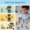 imagePicasso Toys Magnetic Action Figures Character Law Enforcement for Construction Building Block Tiles Toy Set Magnet Expansion Variety Pack Educational STEM Learning Kit Pretend Playset PTA12Law Enforcement
