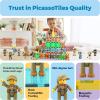 imagePicasso Toys Magnetic Action Figures Character Law Enforcement for Construction Building Block Tiles Toy Set Magnet Expansion Variety Pack Educational STEM Learning Kit Pretend Playset PTA12Law Enforcement