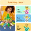 imagePicasso Toys Magnetic Action Figures Character Law Enforcement for Construction Building Block Tiles Toy Set Magnet Expansion Variety Pack Educational STEM Learning Kit Pretend Playset PTA12King and Knights