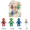 imagePicasso Toys Magnetic Action Figures Character Law Enforcement for Construction Building Block Tiles Toy Set Magnet Expansion Variety Pack Educational STEM Learning Kit Pretend Playset PTA12Ninja