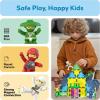 imagePicasso Toys Magnetic Action Figures Character Law Enforcement for Construction Building Block Tiles Toy Set Magnet Expansion Variety Pack Educational STEM Learning Kit Pretend Playset PTA12Ninja