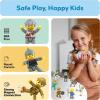 imagePicasso Toys Magnetic Action Figures Character Law Enforcement for Construction Building Block Tiles Toy Set Magnet Expansion Variety Pack Educational STEM Learning Kit Pretend Playset PTA12King and Knights