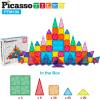 imagePicassoTiles 100 PC Magnetic Mini Tiles  Carry Case STEAM Educational Playset for Kids Includes Travel Storage Organizer  Fun Learning Construction Engineering and Sensory Development Gift Idea
