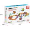 imagePicassoTiles 60pc Magnetic Tile Race Car Track Set STEM Construction Road Kit Building Blocks for Kids Toddlers Age 3 Plus Educational Travel Toy Sensory Preschool Learning for Boys and Girls PTMR6060pc Race Car Track Magnetic Tiles