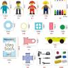 imagePicassoTiles 650PCS Magnetic Marble Run Tiles and Brick Combo Magnet Tile Building Blocks Magnet Set with Character Action Figures Educational Preschool Learning Toys for Kids Toddlers Ages 3 PB650700pc combo