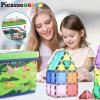 imagePicassoTiles Magnet Tile Toy Organizer Foldable City Theme Storage Bin Box with Lid and Handles Magnetic Tiles Building Blocks STEM Educational Pretend Play Playroom Toys Toddler Kids Ages 3 Up PTA33Forest Animal Theme
