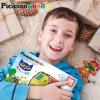 imagePicassoTiles Magnetic Tiles Pete The Cat Home Theme Building Blocks Double Sided Printing Toddler Magnet Toys Education STEM Learning Kit Construction Brain Development Preschool Kid Game Boy Girl 3Pete the Cat Double House
