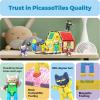 imagePicassoTiles Magnetic Tiles Pete The Cat Home Theme Building Blocks Double Sided Printing Toddler Magnet Toys Education STEM Learning Kit Construction Brain Development Preschool Kid Game Boy Girl 3Pete the Cat 6 Family