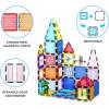 imagePicassoTiles Mega Magnetic Building Block 350 Piece Set Magnet Tile Construction Blocks with Car Base Character Figures Markers Whiteboard 110 Page Ideabook Included for Ages 3 Up STEM Learning101pcs With Case and Figures