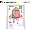 imagePicassoTiles Mega Magnetic Building Block 350 Piece Set Magnet Tile Construction Blocks with Car Base Character Figures Markers Whiteboard 110 Page Ideabook Included for Ages 3 Up STEM Learning24 Pcs
