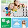 imagePicassoTiles Window and Door Clip On Magnetic Blocks Magnet Tiles Magnets Building Tile Construction Toy Set STEM Education Toys Learning Kit Stacking Block Playset Boys ampamp Girls Age 3 PT30Clear Transparent