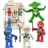 imagePicasso Toys Magnetic Action Figures Character Law Enforcement for Construction Building Block Tiles Toy Set Magnet Expansion Variety Pack Educational STEM Learning Kit Pretend Playset PTA12Ninja