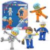 imagePicasso Toys Magnetic Action Figures Character Law Enforcement for Construction Building Block Tiles Toy Set Magnet Expansion Variety Pack Educational STEM Learning Kit Pretend Playset PTA12Multicolor