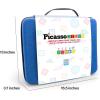 imagePicassoTiles Toy Carry Case Storage Box Organizer Portable Travel Bag in Water Resistant Oxford Cloth for Kids Magnetic Tiles STEM Construction Block Sets Accessories Character Action Figures PTA101Large Carry Case