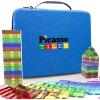 imagePicassoTiles Toy Carry Case Storage Box Organizer Portable Travel Bag in Water Resistant Oxford Cloth for Kids Magnetic Tiles STEM Construction Block Sets Accessories Character Action Figures PTA101Large Carry Case