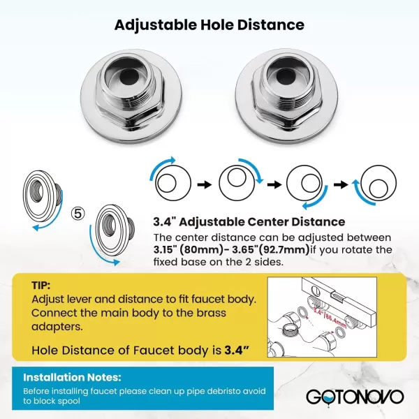 imagegotonovo 3 38 Vintage Bathtub Filler Wall Mount Clawfoot Tub Faucet Shower Kit with Handheld Shower 2Functions Double Level Handle Modern Telephone Handheld Shower Polished ChromePolished Chrome