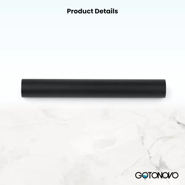 imagegotonovo Adjustable Matte Black Bathtub Shower Faucet Rod Accessories All Brass Construction 11quot Extendable to 21quot Wall Mount Extension Shower Faucet Kit BathroomMatte Black
