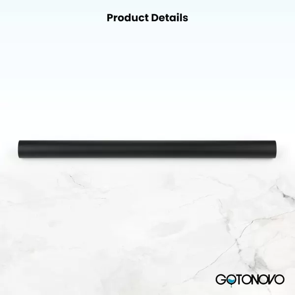 imagegotonovo Adjustable Matte Black Bathtub Shower Faucet Rod Accessories All Brass Construction 11quot Extendable to 21quot Wall Mount Extension Shower Faucet Kit BathroomMatte Black