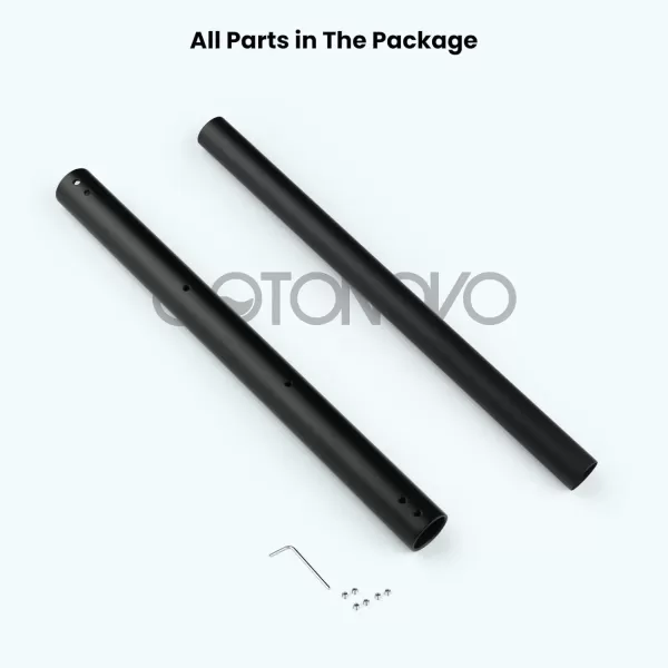 imagegotonovo Adjustable Matte Black Bathtub Shower Faucet Rod Accessories All Brass Construction 11quot Extendable to 21quot Wall Mount Extension Shower Faucet Kit BathroomMatte Black