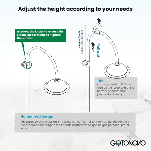 imagegotonovo Bathroom Classic Exposed Shower Faucet Wall Mount Shower System 8 Inch Luxurious Rainfall Shower Head Set with Tub Spout and Handheld Spray Double Cross Handles Brushed NickelBrushed Nickel
