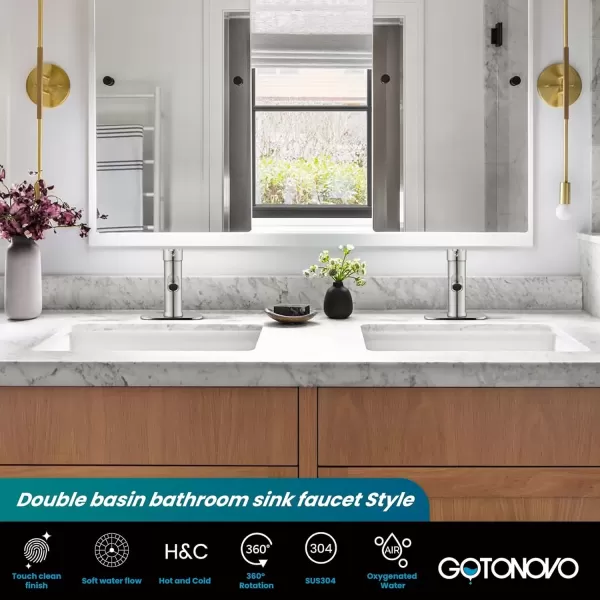 imagegotonovo Bathroom Vessel Sink Faucet Single Handle Matte Black Lavatory Vanity Mixer Tap Single Hole Morden Tall Bathroom FaucetBrushed Nickel
