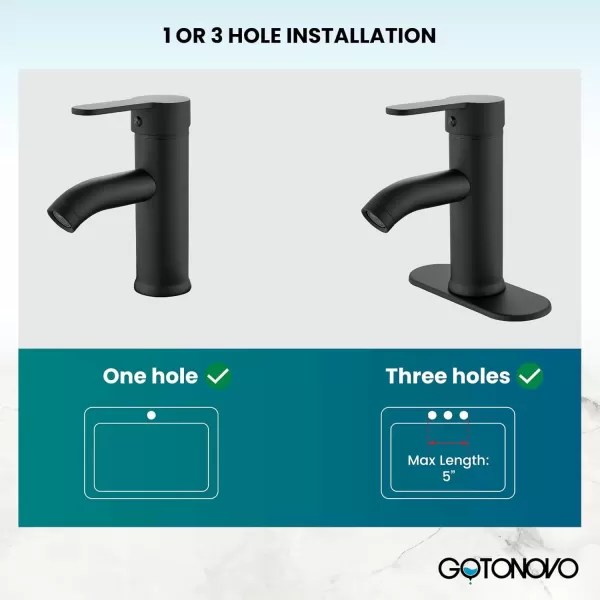 imagegotonovo Bathroom Vessel Sink Faucet Single Handle Matte Black Lavatory Vanity Mixer Tap Single Hole Morden Tall Bathroom FaucetMatte Black