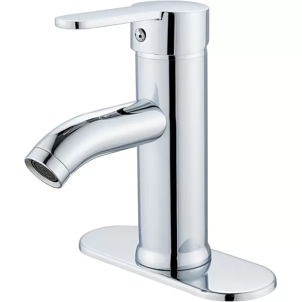 imagegotonovo Bathroom Vessel Sink Faucet Single Handle Matte Black Lavatory Vanity Mixer Tap Single Hole Morden Tall Bathroom FaucetPolish Chrome