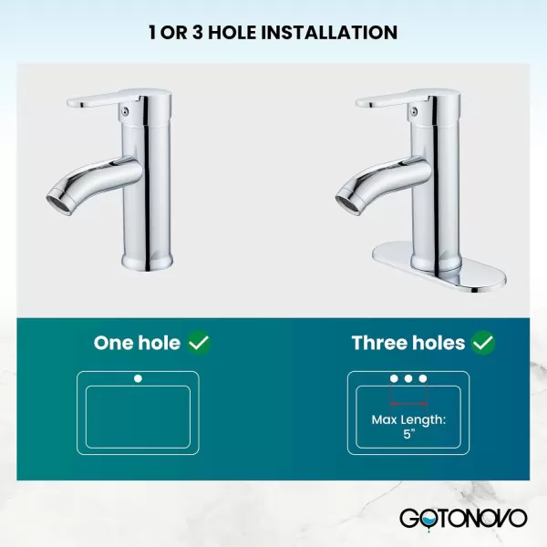 imagegotonovo Bathroom Vessel Sink Faucet Single Handle Matte Black Lavatory Vanity Mixer Tap Single Hole Morden Tall Bathroom FaucetPolish Chrome