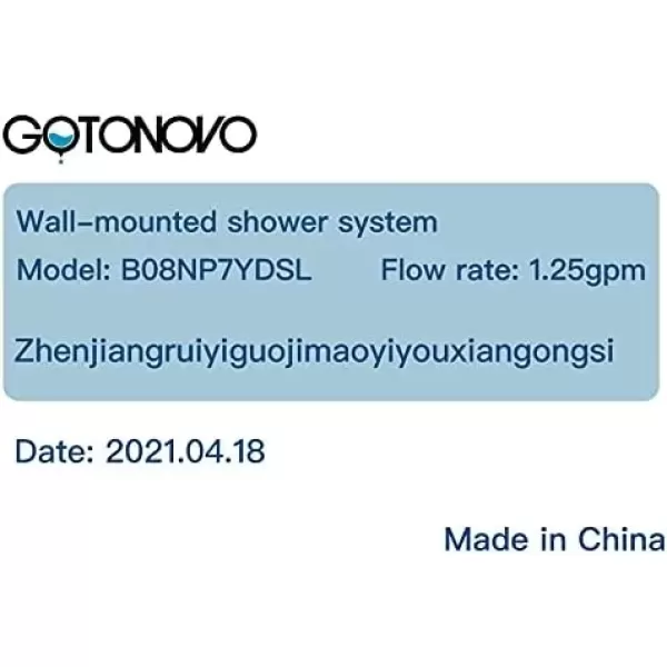 imagegotonovo Exposed Bathroom Shower Faucet Set Shower Fixture 8 Inch Rainfall Shower Head Handheld Shower Cross Handle Wall Mount 2 Functions Polished GoldMatte Black