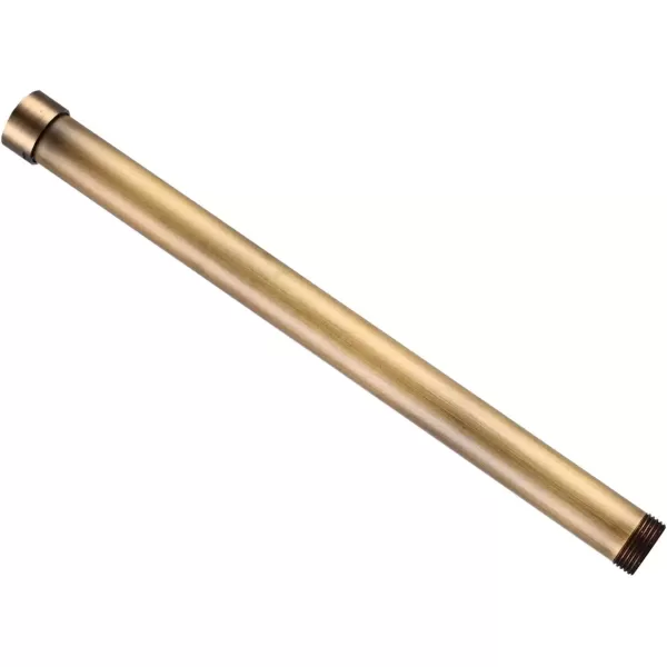 imagegotonovo G34 Shower Extension Tube Shower Extender Bar Longer Shower Pipe Add Shower Height Outdoor Polished Gold 12 InchAntique Brass