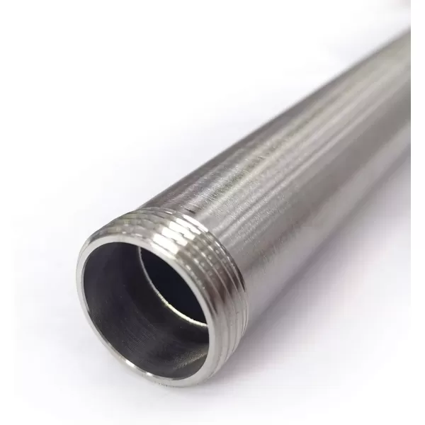 imagegotonovo G34 Shower Extension Tube Shower Extender Bar Longer Shower Pipe Add Shower Height Outdoor Polished Gold 12 InchBrushed Nickel