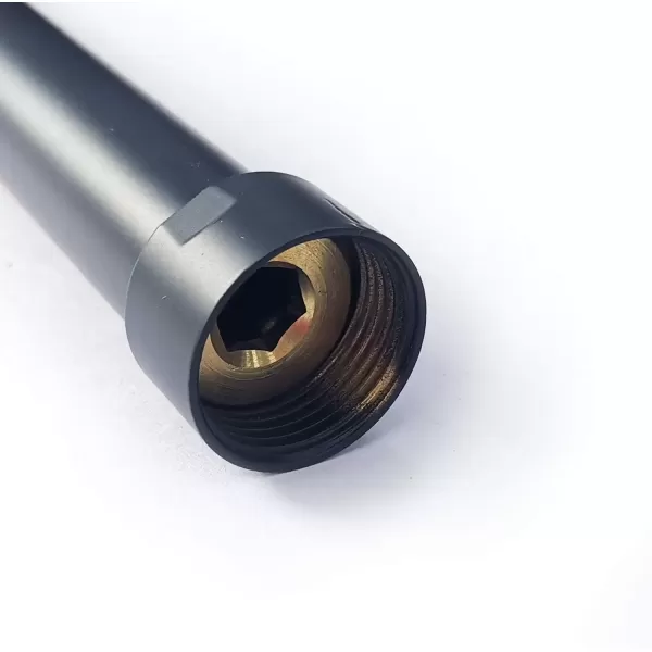 imagegotonovo G34 Shower Extension Tube Shower Extender Bar Longer Shower Pipe Add Shower Height Outdoor Polished Gold 12 InchOil Rubbed Bronze
