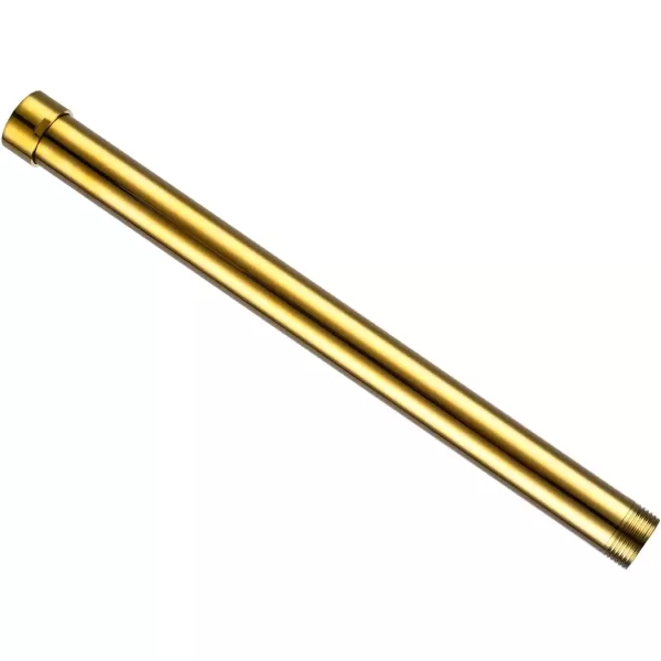 imagegotonovo G34 Shower Extension Tube Shower Extender Bar Longer Shower Pipe Add Shower Height Outdoor Polished Gold 12 InchPolished Gold