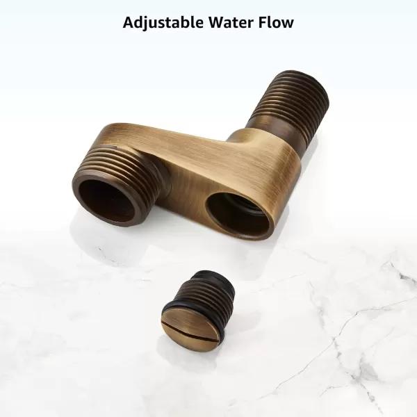 imagegotonovo Matte Black Clawfoot Tub 338 Inch Wall Mount Adapter Bathtub Kitchen Faucet Adjustable Swing Arms Commercial Utility 1 PairAntique Brass