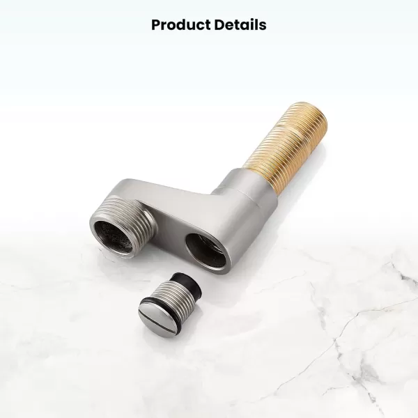 imagegotonovo Matte Black Clawfoot Tub 338 Inch Wall Mount Adapter Bathtub Kitchen Faucet Adjustable Swing Arms Commercial Utility 1 PairBrushed Nickel
