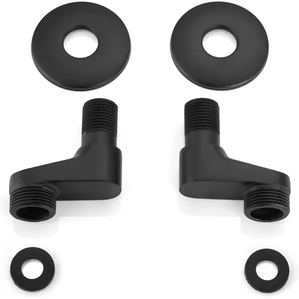 imagegotonovo Matte Black Clawfoot Tub 338 Inch Wall Mount Adapter Bathtub Kitchen Faucet Adjustable Swing Arms Commercial Utility 1 PairMatte Black