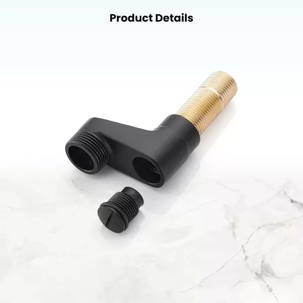 imagegotonovo Matte Black Clawfoot Tub 338 Inch Wall Mount Adapter Bathtub Kitchen Faucet Adjustable Swing Arms Commercial Utility 1 PairMatte Black