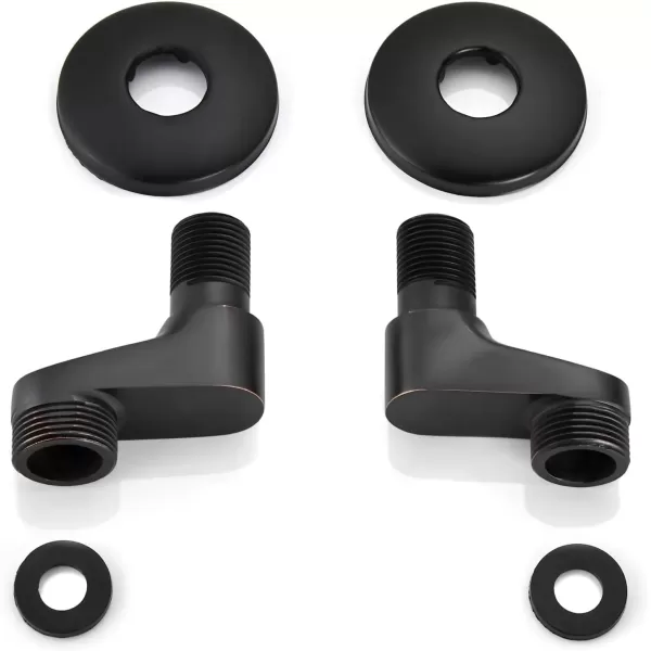 imagegotonovo Matte Black Clawfoot Tub 338 Inch Wall Mount Adapter Bathtub Kitchen Faucet Adjustable Swing Arms Commercial Utility 1 PairOil Rubbed Bronze