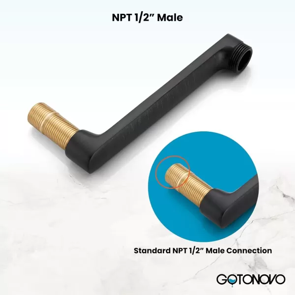 imagegotonovo Matte Black Clawfoot Tub 338 Inch Wall Mount Adapter Bathtub Kitchen Faucet Adjustable Swing Arms Commercial Utility 1 PairOil Rubbed Bronze