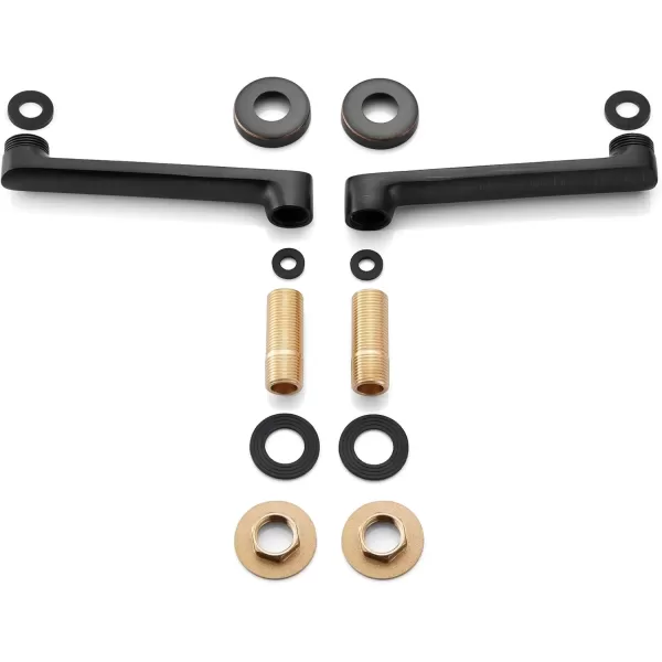 imagegotonovo Matte Black Clawfoot Tub 338 Inch Wall Mount Adapter Bathtub Kitchen Faucet Adjustable Swing Arms Commercial Utility 1 PairOil Rubbed Bronze