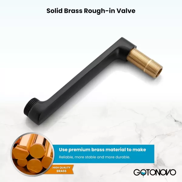 imagegotonovo Matte Black Clawfoot Tub 338 Inch Wall Mount Adapter Bathtub Kitchen Faucet Adjustable Swing Arms Commercial Utility 1 PairOil Rubbed Bronze