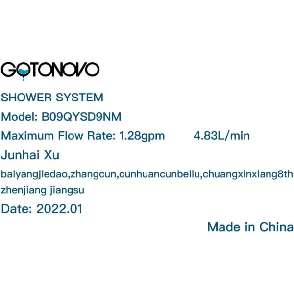 imagegotonovo Polish Chrome Rain Mixer Shower Faucet Set with Waterfall Tub Spout 10 inch Square Rainfall Shower Head with Handheld Spray Wall Mounted Roughin Valve and Trim IncludedMatte Black