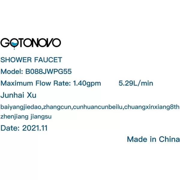 imagegotonovo Polish Chrome Shower Faucet Set 8inch Shower Head with Handheld Spray Double Lever Handle Tub Spout Triple Function Bathroom Shower FixtureWall MountBrushed Nickel